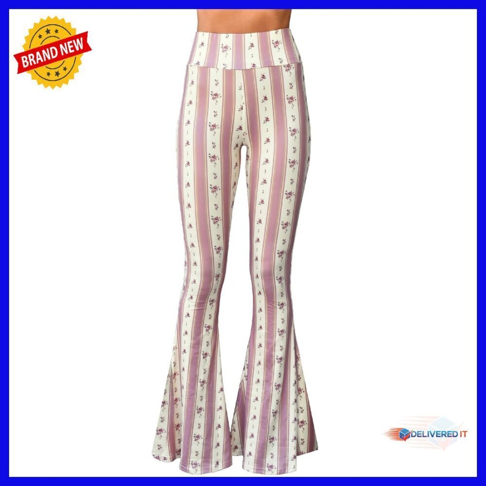 High Waist Bell Bottom Yoga Pants Stretch Lounge Flare